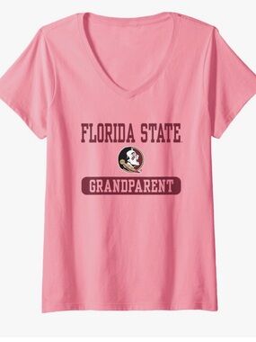 Grandparent Pink V-Neck Tee xxl